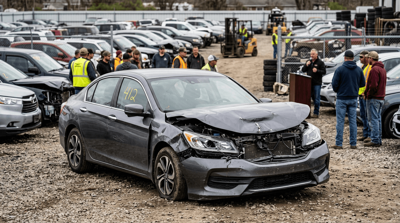 Toyota Camry с повреждением переднего правого лонжерона — фото с дефектовки страховой
