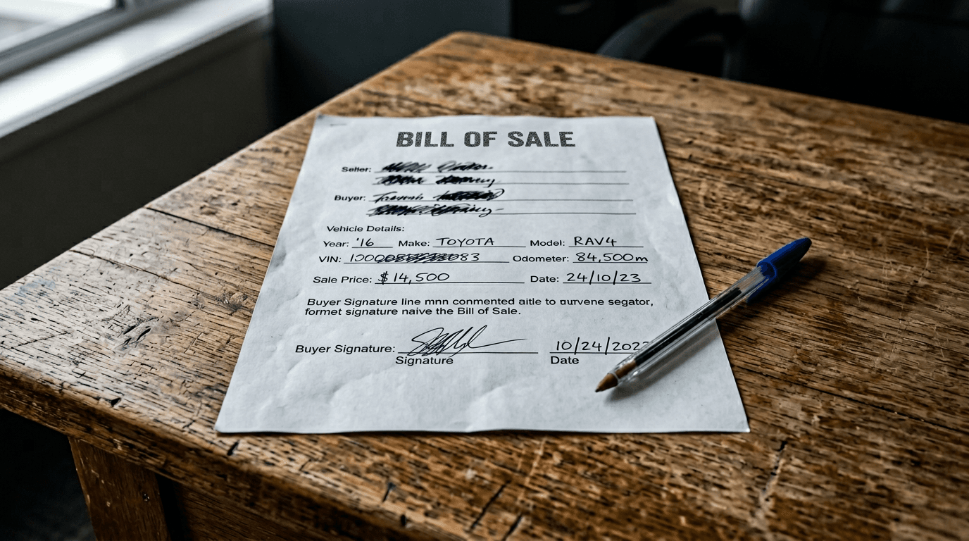 Bill of Sale — неполноценный документ без экспортного статуса