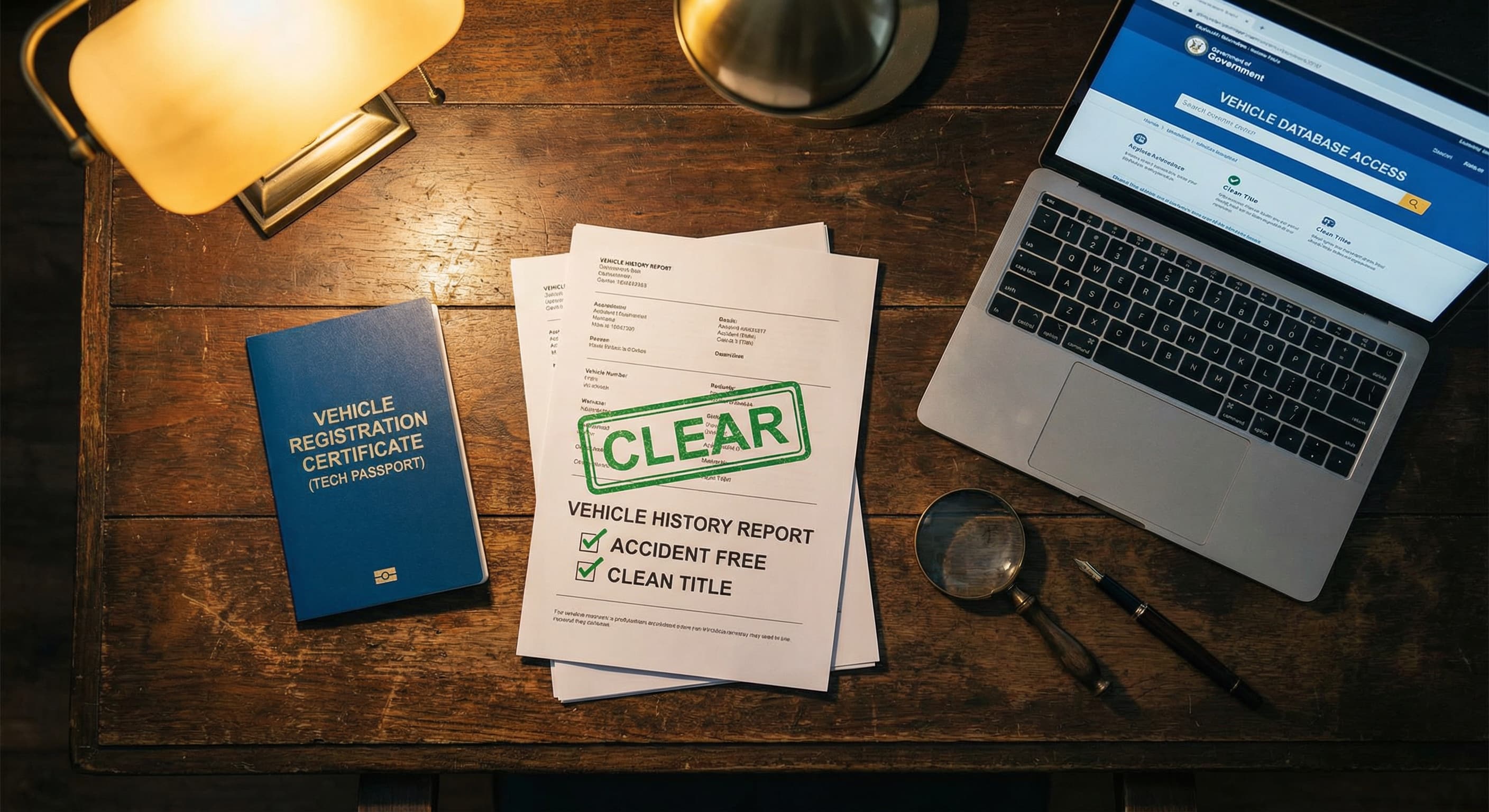 Юридическая проверка автомобиля — документы, отчёт и база данных
